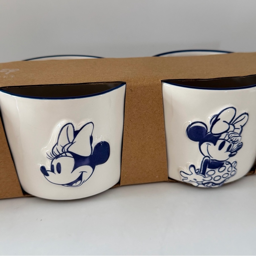 Disney Minnie & Mickey Mouse Double Sided Ramekin 8 oz each Set of 4 - Picture 4 of 13